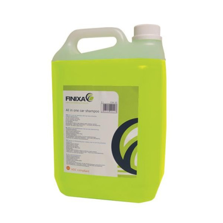 Shampooing tout-en-un FINIXA 5L avec cire intégrée pour un nettoyage et une brillance optimaux
